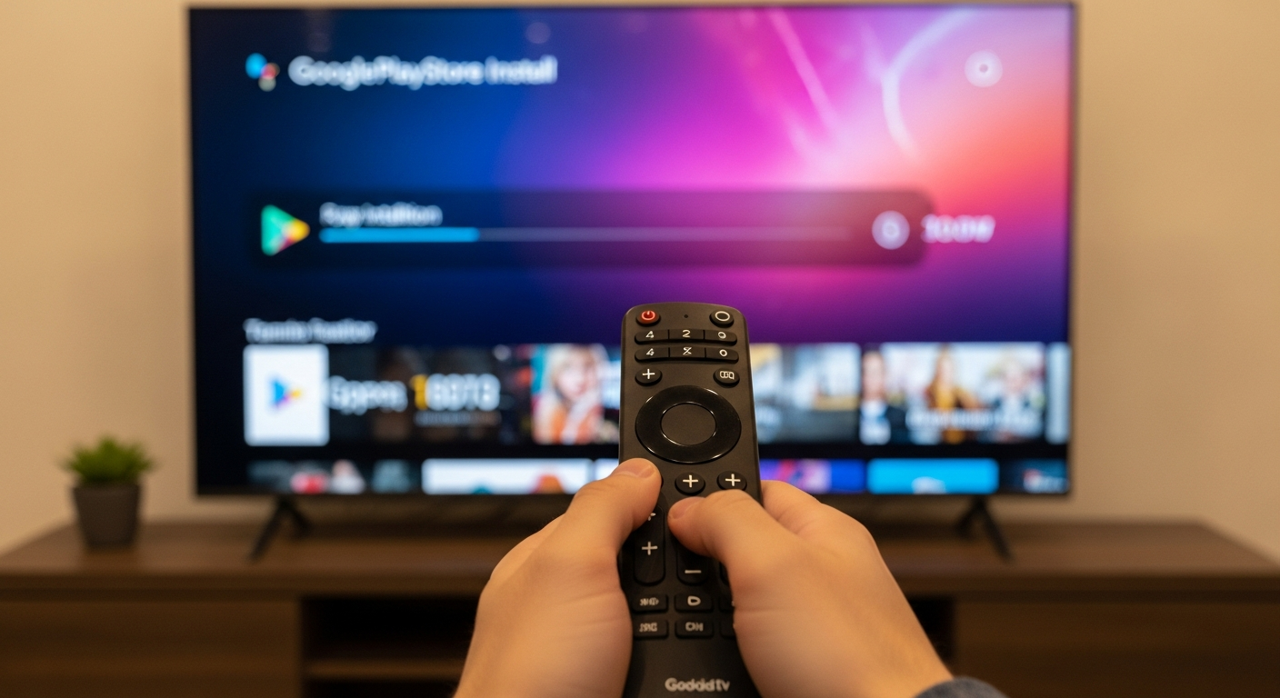 Installing TiviMate IPTV app from Google Play Store on Android TV in Canada