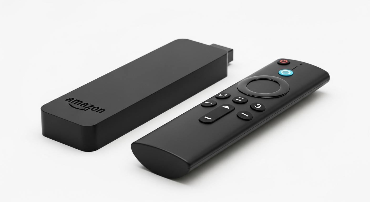 Amazon Fire TV Stick 4K Max device and remote for Hot Player Firestick installation